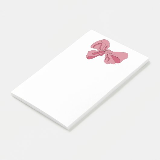 Post-it® Bloc-notes à ruban rose (Incliné)