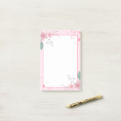 Post-it® Bloc-notes à thème rose (Sur un bureau)