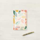 Post-it® Bloc-notes abstrait d'inspiration rétrospective (Sur un bureau)