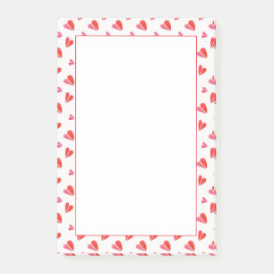 Post-it® Bloc-notes adhésif 4x6 MINI CŒURS
