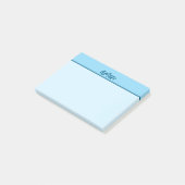 Post-it® Bloc-notes adhésif bleu Christian AMEN Typologie d (Incliné)