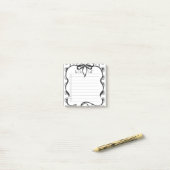 Post-it® Bloc-notes adhésif Checklist nœud papillon noir vi (Sur un bureau)