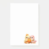 Post-it® Bloc-notes adhésif grand format avec de mignons oi (Devant)