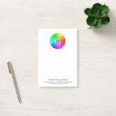 Post-it® Bloc-notes adhésif personnalisé 4x6 avec logo (Bureau)
