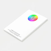 Post-it® Bloc-notes adhésif personnalisé 4x6 avec logo (Incliné)