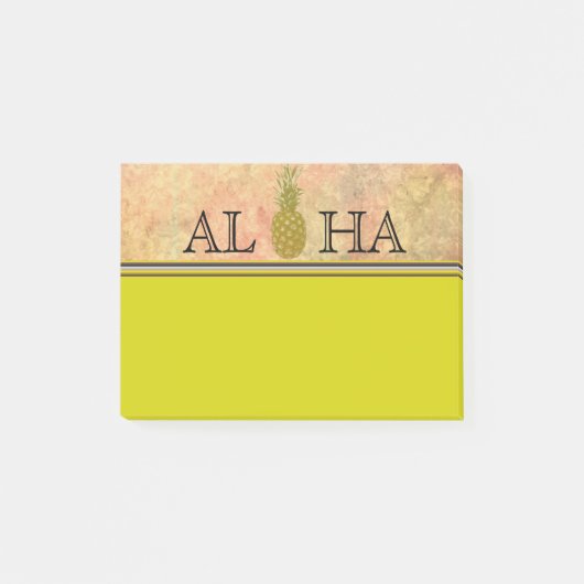 Post-it® Bloc-notes ananas (Devant)