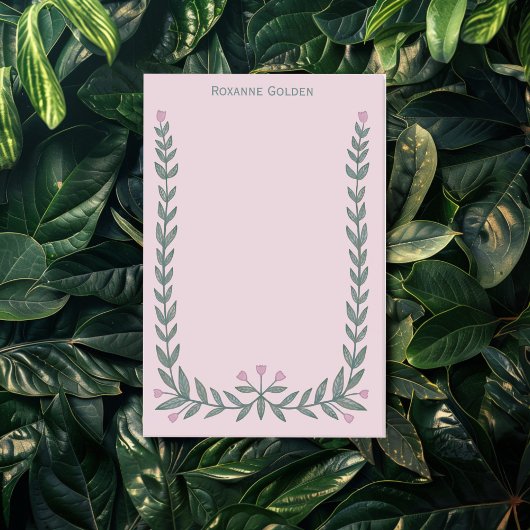 Post-it® Bloc-notes avec un joli cadre floral