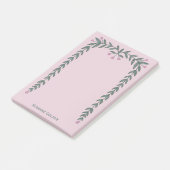 Post-it® Bloc-notes avec un joli cadre floral (Incliné)
