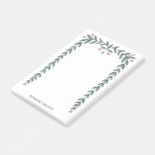 Post-it® Bloc-notes avec un joli cadre floral (Incliné)