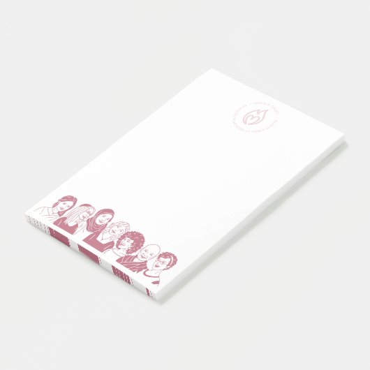 Post-it® Bloc-notes blanc (Incliné)