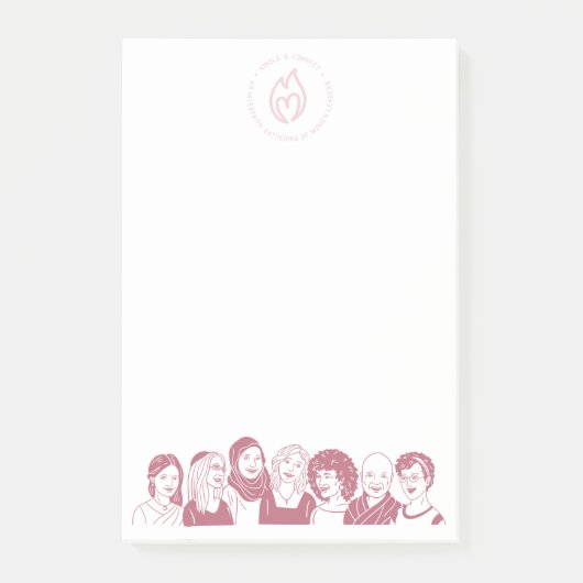 Post-it® Bloc-notes blanc (Devant)