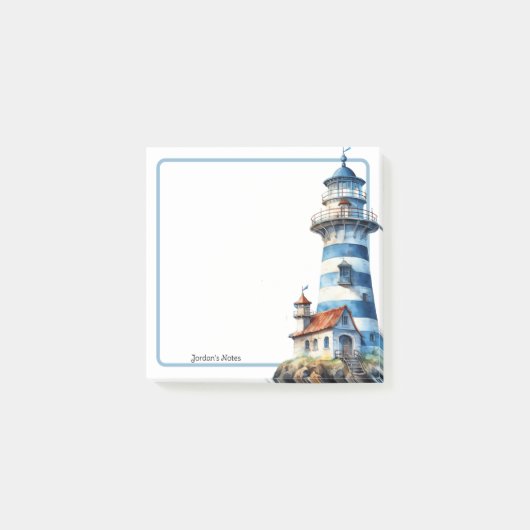 Post-it® Bloc-notes bleu 1 (Devant)