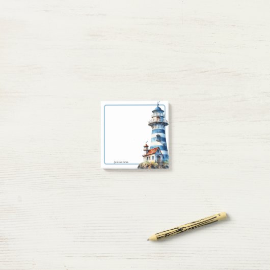 Post-it® Bloc-notes bleu 1 (Sur un bureau)
