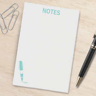 Post-it® Bloc-notes bleu et gris pour stylo à encre