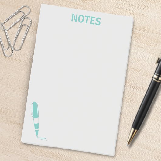 Post-it® Bloc-notes bleu et gris pour stylo à encre