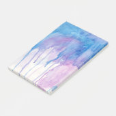 Post-it® Bloc - notes bleu et pourpre de l'aquarelle | (Incliné)
