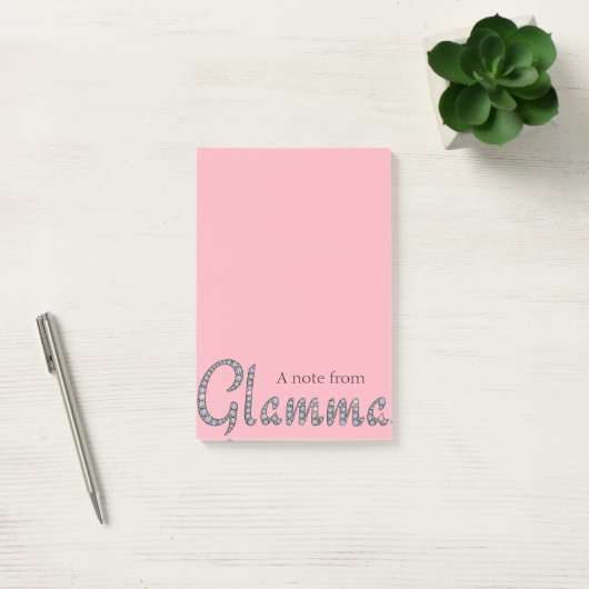 Post-it® Bloc-notes bling de post-it de Glamma (Bureau)