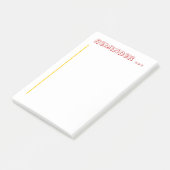 Post-it® Bloc-notes - Bloc-notes de rappel (Incliné)