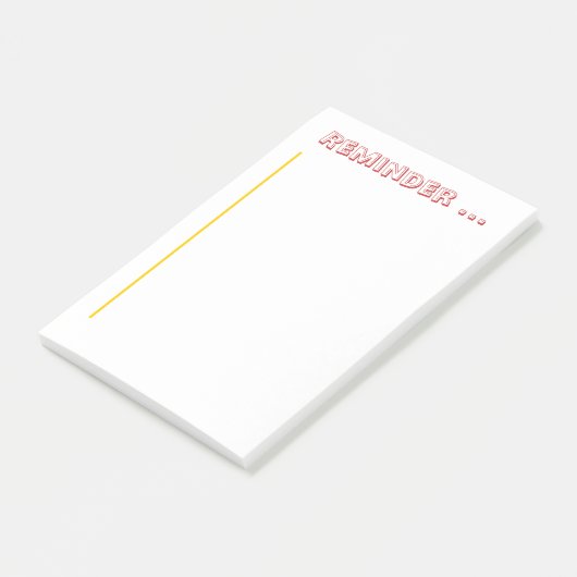 Post-it® Bloc-notes - Bloc-notes de rappel (Incliné)