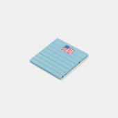 Post-it® Bloc-notes Cadeau Drapeau Américain Bleu  (Incliné)