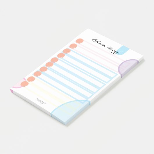 Post-it® Bloc-notes Check it off (Incliné)