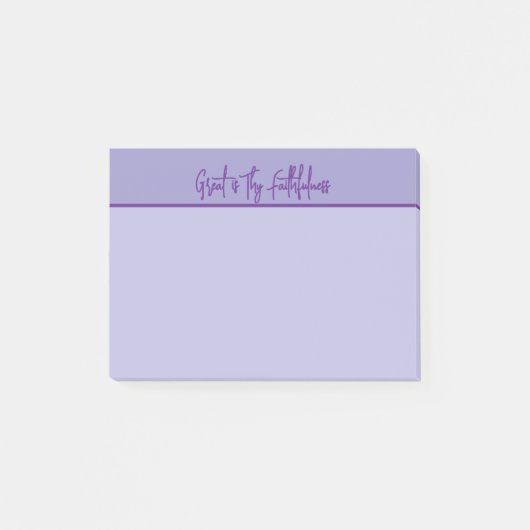Post-it® Bloc-notes chrétien Grande est leur fidélité (Devant)