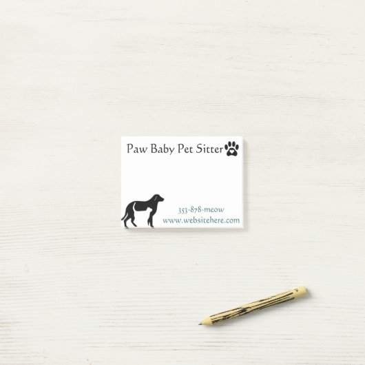Post-it® Bloc-notes collant animal pour des affaires se (Sur un bureau)