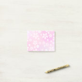 Post-it® bloc - notes collant de post-it de fleur de Sakura (Sur un bureau)