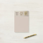 Post-it® Bloc-notes Colonnes Grecques (Sur un bureau)