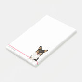 Post-it® Bloc-notes Corgi Personnalisé Stationné Avec Le No (Incliné)