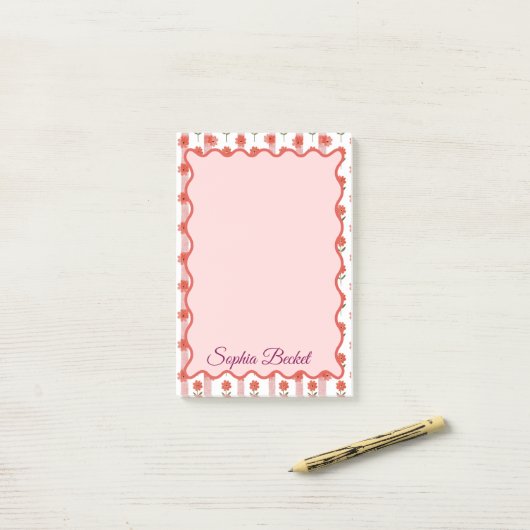 Post-it® Bloc-notes Daisy Coquette (Sur un bureau)