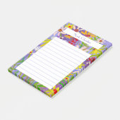 Post-it® Bloc-notes Daisy Fleur sauvage Bouquet CUSTOM Aqua (Incliné)
