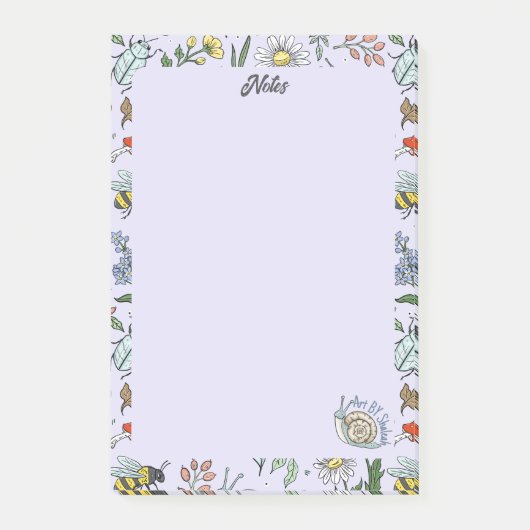Post-it® Bloc-notes Dans le jardin (Devant)