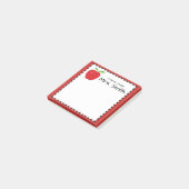 Post-it® Bloc - notes d'Apple pour un professeur (Incliné)