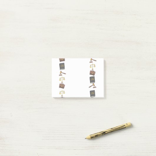 Post-it® Bloc-notes de conception de loi (Sur un bureau)