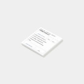 Post-it® Bloc-notes de correction d'erreurs de journal de n (Incliné)
