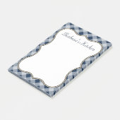 Post-it® Bloc-notes de cuisine Marine En vichy (Incliné)
