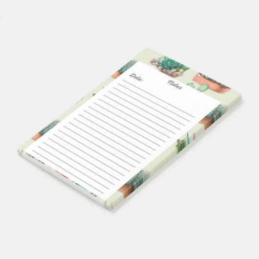 Post-it® Bloc-notes de jardin Succulent 🌵 📝 notes de 💚 p (Incliné)