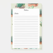 Post-it® Bloc-notes de jardin Succulent 🌵 📝 notes de 💚 p (Devant)