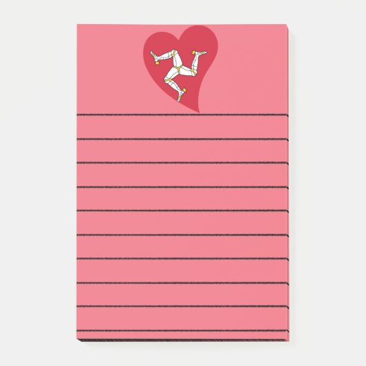Post-it® Bloc-notes de l'île de Man (Devant)