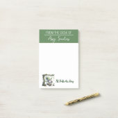 Post-it® Bloc-notes de lutin de la Saint-Patrick (Sur un bureau)