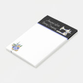 Post-it® Bloc-notes de machine à coudre florale fantaisiste (Incliné)