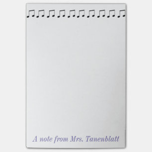 Post-it® Bloc-notes de musique personnalisable
