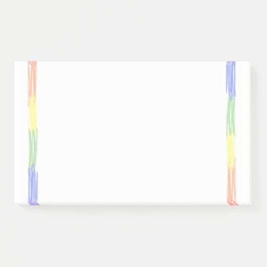 Post-it® Bloc-notes de nom personnalisé Rainbow (Devant)