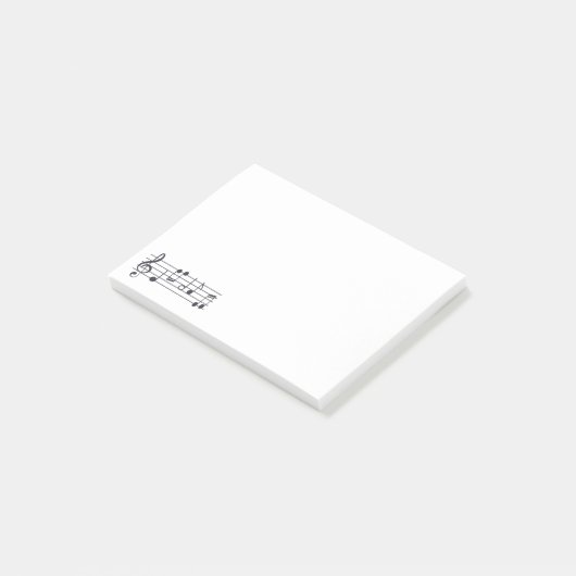 Post-it® Bloc - notes de notes musicales (Incliné)