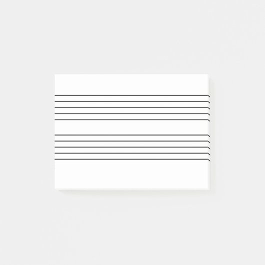 Post-it® Bloc - notes de personnel de musique (Devant)