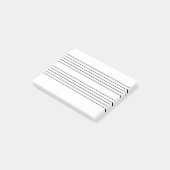 Post-it® Bloc - notes de personnel de musique (Incliné)