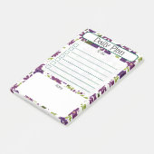 Post-it® Bloc-notes de planification quotidienne florale (Incliné)