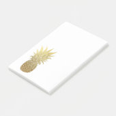 Post-it® Bloc - notes de post-it d'ananas d'or (Incliné)