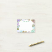 Post-it® Bloc-notes de post-it de Succulents (Sur un bureau)